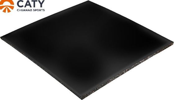 Plancher en caoutchouc de sport SBR noir polyvalent pour l'espace d'entraînement
