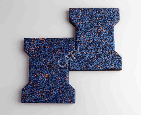 200x160mm en caoutchouc enroulé pavés de plancher tapis d'impact absorbant