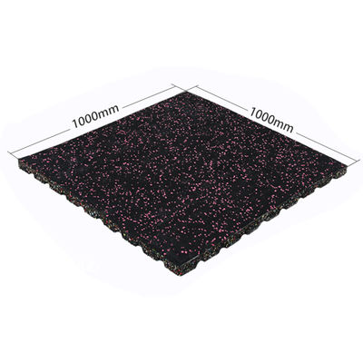 Carreaux de sol en caoutchouc de fitness noir