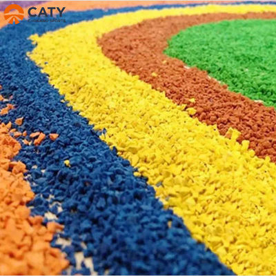 Granulés de caoutchouc EPDM colorés pour terrains de jeux/pistes de course/jogging