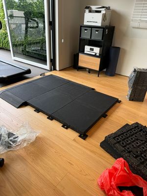 Fabrication de tapis en caoutchouc non toxique pour travaux lourds Tapis de gymnastique absorbant le son Plancher de fitness