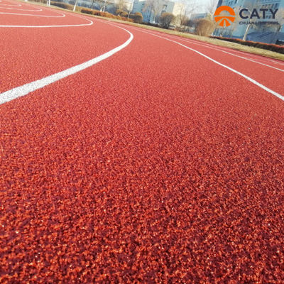 Piste de course anti-UV pour les sports à l'épreuve du bruit Granules de caoutchouc EPDM Chine usines d'installation de piste de course