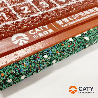 Certifié SGS 1-3mm EPDM Granules Non toxique Trace de surface de caoutchouc recyclé Trace de course EPDM préfabriquée