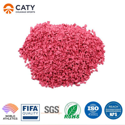 Plancher de terrain de jeu extérieur multicolore Granules de caoutchouc en miettes EPDM