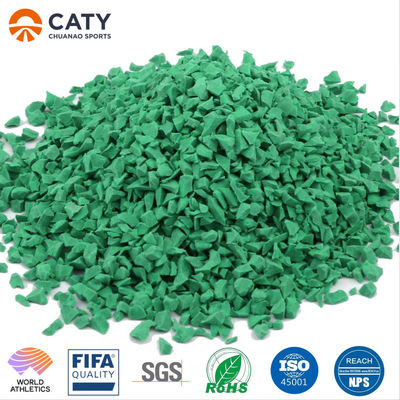 Remplissage de granules en caoutchouc EPDM multicolore pour terrain de football