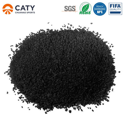 Certification sans souci Pneus noirs Granules de caoutchouc SBR pour le remplissage d'herbe sur terrain de football