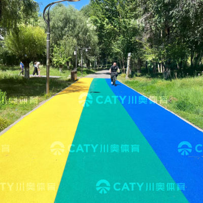 Performance environnementale Piste de course de caoutchouc hybride sans couture de surface en plastique