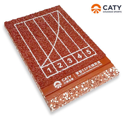 Une nouvelle piste de course sans couture de conception durable et peu exigeante pour les stades de sport