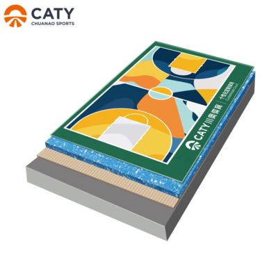 Factory Price for Semi-PreFabricated Basketball Court with Professional Performance and High Elasticity