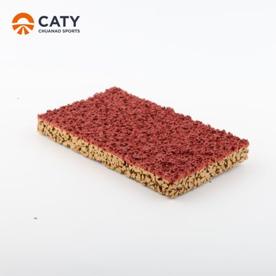 Piste de course perméable et poreuse, surface tous temps à drainage rapide avec élasticité et durabilité