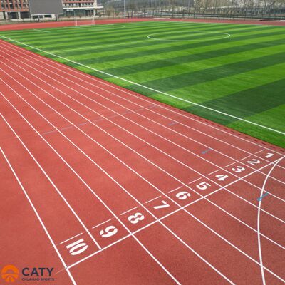 Surface de sport hybride durable et rentable, granulés combinés EPDM avec liant PU pour les écoles et les centres sportifs