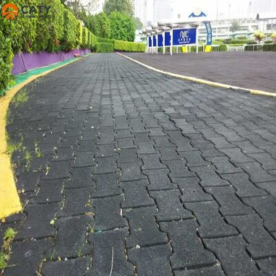 Dalles en caoutchouc en forme d'os de chien, faciles à installer et antidérapantes, pour les allées extérieures et les parcours de fitness