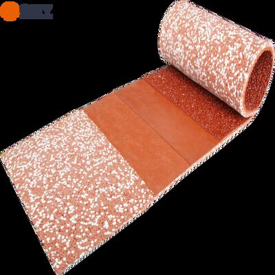 Piste d'athlétisme semi-préfabriquée, vulcanisée en usine, rouleau certifié IAAF pour une installation professionnelle rapide