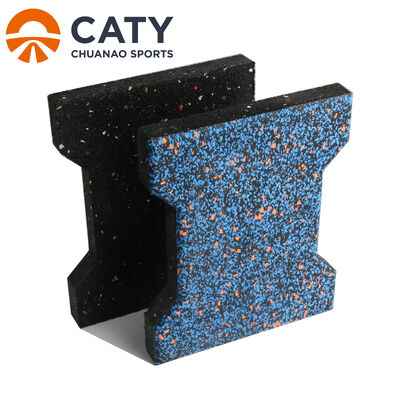 Carreaux en caoutchouc à os de chien antidérapants et résistants aux glissements pour les allées et les usages extérieurs