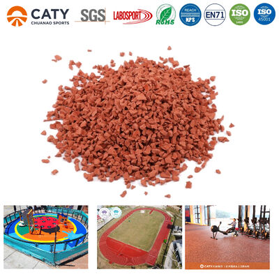 Surface de terrain de jeu en caoutchouc EPDM Granules de caoutchouc SBR pour le sol de sécurité de terrain de jeu